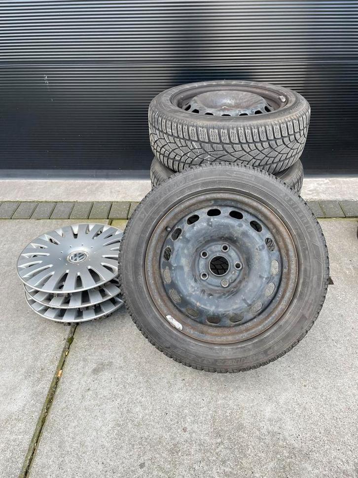 Volkswagen Passat winterset 16inch, Auto-onderdelen, Banden en Velgen, Banden en Velgen, Winterbanden, 16 inch, 205 mm, Personenwagen