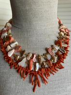Angel skin ketting + takjes bloedkoraal ketting, Ophalen of Verzenden, Overige materialen, Ketting, Met edelsteen