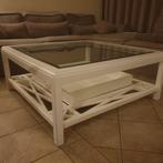 Rofra  Salontafel - 110x110x46cm, Huis en Inrichting, Ophalen, Glas, Vierkant, Zo goed als nieuw
