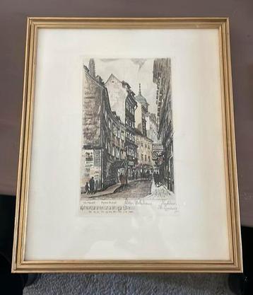 Oude prent beschikbaar voor biedingen