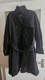 Zwarte trenchcoat, Kleding | Dames, Grote Maten, Zwart, Ophalen of Verzenden, Jas of Mantel, Gedragen