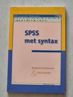 SPSS met syntax, Boeken, Diverse auteurs, Ophalen of Verzenden, Zo goed als nieuw, Overige onderwerpen