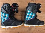 Stevige snowboardschoenen Deeluxe mt. 37 zwart/ paars/ blauw, Ophalen, Zo goed als nieuw, Schoenen