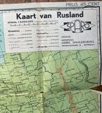 Kaart van Rusland circa 1940, Antiek en Kunst, Curiosa en Brocante, Ophalen of Verzenden