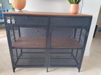Buffetkast, IKEA FJÄLLBO, zwart, 111x47x95 cm, Ophalen, 100 tot 150 cm, Zo goed als nieuw, Metaal