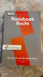 Basisboek recht 15e druk, Gelezen, Overige niveaus, Ophalen of Verzenden, Mr O.A.P van der Roest