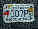 Motor licenseplate / motorkentekenplaat Kentucky USA, Verzenden, Gebruikt, Auto's