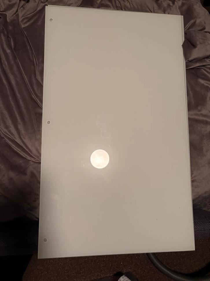 Witte glasplaten voor Ikea Malm kast, Huis en Inrichting, Tafelonderdelen, Zo goed als nieuw, Tafelblad, Rechthoekig, Glas, Ophalen of Verzenden