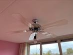 Plafond ventilator chroom met transparante bladen., Witgoed en Apparatuur, Ventilatoren, Gebruikt, Plafondventilator, Ophalen