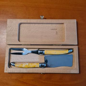 Laguiole Kaasmes & Vork Set - Frankrijk beschikbaar voor biedingen