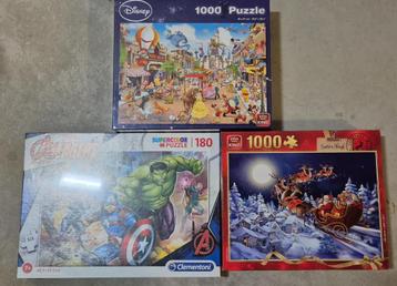 Drie Disney Puzzels beschikbaar voor biedingen