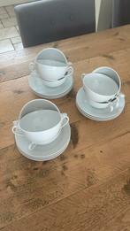 kahla witte soepkommen 9 stuks porselein, Ophalen, Zo goed als nieuw, Kom(men), Overige stijlen