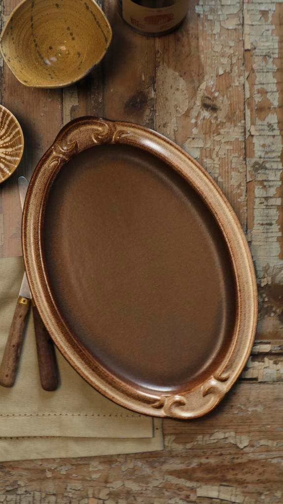 Vintage serveer schaal bord Gerzit West Germany jaren 70, Antiek en Kunst, Antiek | Keramiek en Aardewerk, Ophalen of Verzenden