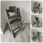 Stokke Tripp Trapp storm grey met babyset, Stoelverkleiner, Ophalen of Verzenden, Zo goed als nieuw, Stokke Tripp Trapp