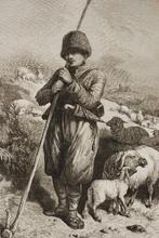 De Tartaarse herder - Antieke illustratie (1869), Verzenden, Voor 1940, Zo goed als nieuw