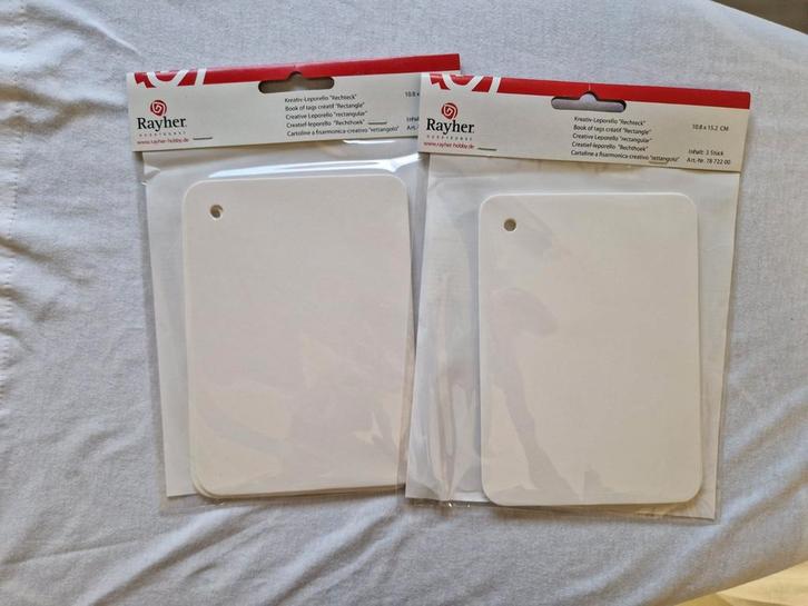 Rayher Leporello Rechthoek - 2 stuks, Hobby en Vrije tijd, Knutselen, Nieuw, Materiaal, Ophalen of Verzenden