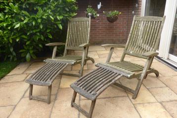 deck chairs, hardhout beschikbaar voor biedingen