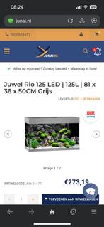 Juwel rio 125 led aquarium, Dieren en Toebehoren, Vissen | Aquaria en Toebehoren, Ophalen, Zo goed als nieuw, Gevuld zoetwateraquarium