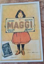 Vintage affiche Maggi, Verzenden, Gelopen, Overige thema's
