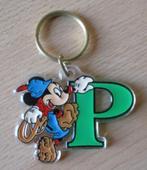 Disney Mickey Mouse sleutelhanger Letter P - 7x6cm, Verzamelen, Disney, Ophalen of Verzenden, Mickey Mouse, Zo goed als nieuw