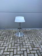 Witte Barkruk In Hoogte Verstelbaar, Kunststof, Gebruikt, In hoogte verstelbaar, 60 tot 90 cm