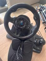 Game stuurwiel met pedalen o.a. voor de PS, XBOX, PC, Spelcomputers en Games, Ophalen of Verzenden, Zo goed als nieuw, Stuur of Pedalen