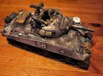 WWII. Sherman tank. Wintercamo. Modelbouw, Verzenden, Landmacht, Miniatuur of Beeldje