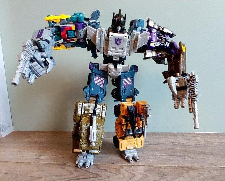 Transformers : Bruticus - Decepticon constructicon. 5 robots, Verzamelen, Transformers, G1, Decepticons, Ophalen of Verzenden