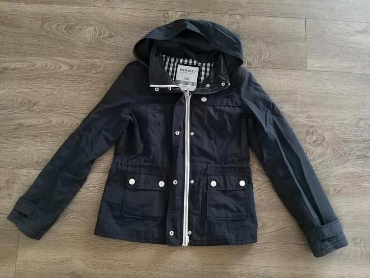 Donkerblauwe dames zomerjas met capuchon, Kleding | Dames, Jassen | Zomer, Zo goed als nieuw, Blauw, Ophalen