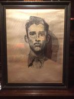 Potloodtekening jongen, Antiek en Kunst, Kunst | Tekeningen en Foto's, Ophalen
