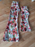 Meisjes flared broek. Leuke alpaca opdruk. Maat 74 t/m 128, Ophalen of Verzenden, Nieuw, Meisje, Broek