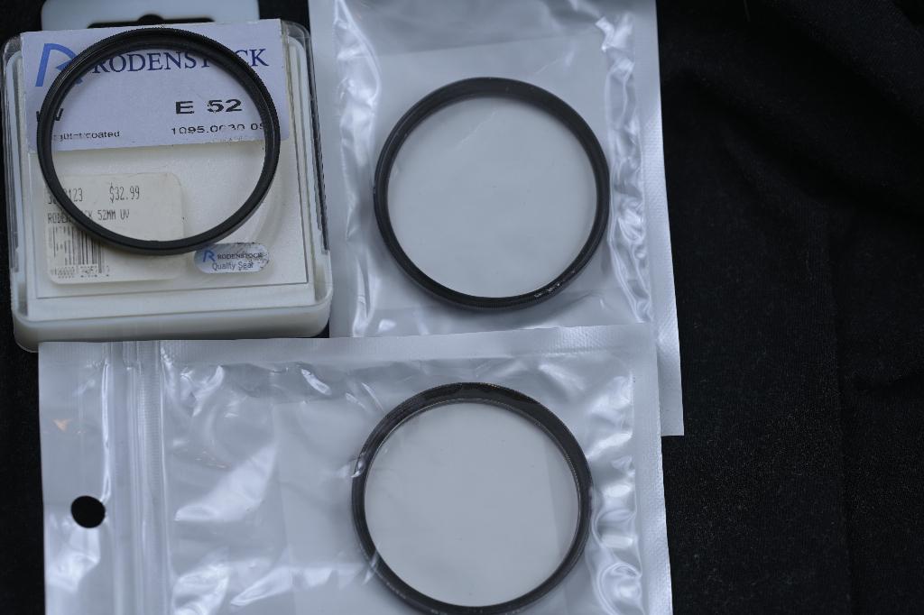 52mm UV filters Rodenstock coated en anderen, Overige merken, Gebruikt, UV-filter, Ophalen of Verzenden
