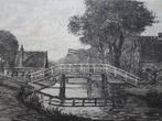 Ets dorpsgezicht loopbrug en ophaalbrug, P. Matthes jaren 30, Verzenden