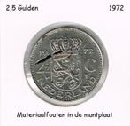 Misslag 2½ Gulden 1972 Nederland, Postzegels en Munten, Munten | Nederland, 2½ gulden, Koningin Juliana, Losse munt, Verzenden