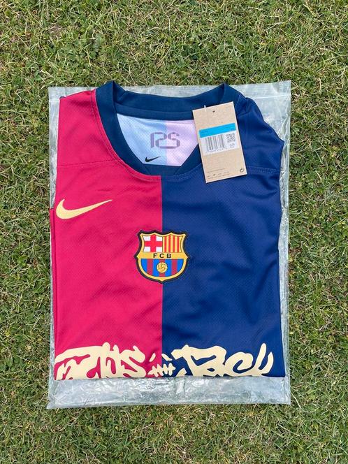 FC BARCELONA 2024/25 MAAT M MATCH HOME X CACTUS JACK JERSEY, Kleding | Heren, Sportkleding, Nieuw, Voetbal, Maat 48/50 (M), Blauw