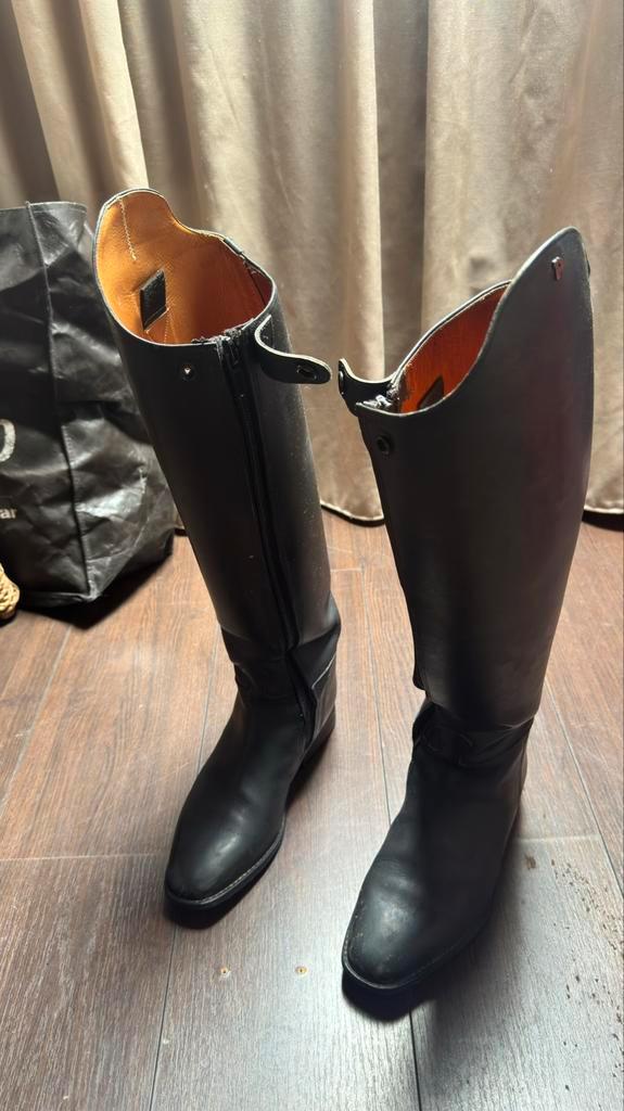 Lederen Petrie paardrijlaarzen, Dieren en Toebehoren, Paardrijkleding, Zo goed als nieuw, Schoeisel, Dressuur, Ophalen of Verzenden