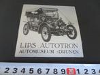sticker LIPS Autotron Automuseum Drunen Spijkier Oldtimer, Verzamelen, Ophalen, Zo goed als nieuw, Bedrijf of Vereniging