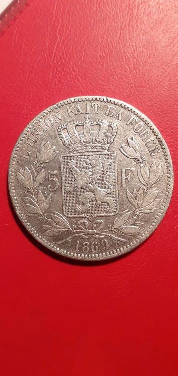 5 frank 1869. beschikbaar voor biedingen