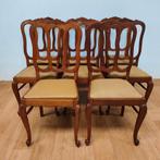 Vintage Landelijke eettafelstoelen stoelen eetkamerstoelen B, Huis en Inrichting, Stoelen, Hout, Valkenswaard, Gebruikt, Bruin
