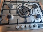 Bosch inbouw gasfornuis 5 pits, Witgoed en Apparatuur, Fornuizen, Ophalen, Gebruikt, Minder dan 85 cm, 60 cm of meer