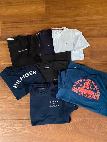 T shirts hilfiger calvin klein en lacoste maat 152-164 beschikbaar voor biedingen