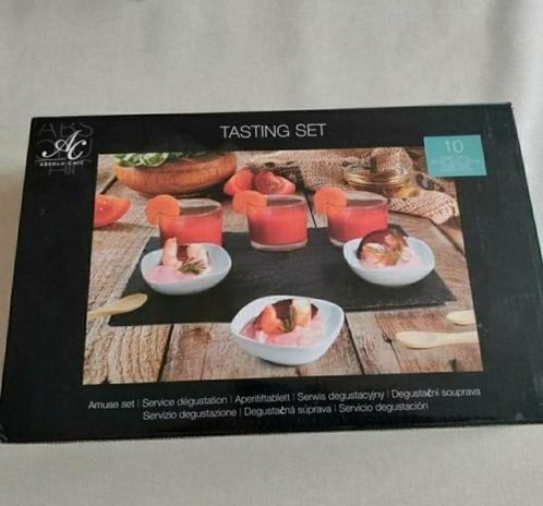 Amuse set,Serveertray,Schaaltjes,glaasjes,Amuse, Aperitief, Huis en Inrichting, Keuken | Keukenbenodigdheden, Nieuw, Ophalen of Verzenden