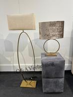 Stijlvolle Tafellamp of Vloerlamp in het mat goud of mat zwa, Huis en Inrichting, Lampen | Vloerlampen, Ophalen of Verzenden, Nieuw