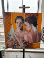 Schilderij van vrouw met kaarsen, Ophalen