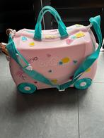 Trunki ride on meisjes reis koffer roze koffer zgan, Sieraden, Tassen en Uiterlijk, Verzenden, Minder dan 40 cm, Minder dan 35 cm