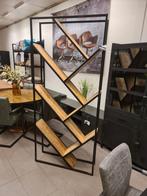 Nieuwe industriële boekenkast 205x90x28cm mango metaal €295, Huis en Inrichting, Kasten | Boekenkasten, Ophalen, Met plank(en)