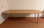 Grote ovalen  (vergader) tafel IKEA beukenkleur 240x120, Ophalen, Gebruikt, 100 tot 150 cm, 200 cm of meer