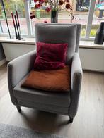Twee fauteuils in beige en grijs, Ophalen, Gebruikt, Stof, 75 tot 100 cm