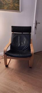 Leren relaxfauteuil Ikea stoel, Huis en Inrichting, Fauteuils, Ophalen, Gebruikt, Leer