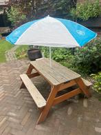 Picknicktafel - water & zand - kind, Zo goed als nieuw, Rechthoekig, Hout, Ophalen
